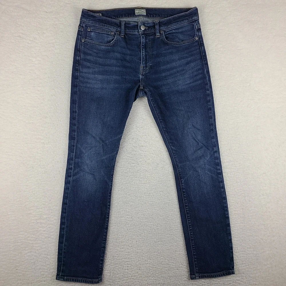 J Crew Jeans Mens 34x30 Blue 250 Kurabo Premium Japense Fabric Dark Wash Denim